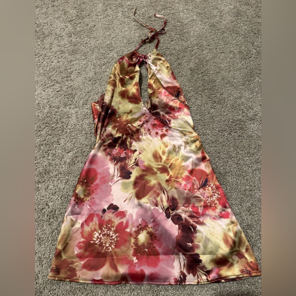 Silky Halter Dress